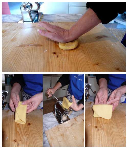 roll-pasta-dough1 how to fold and feed pasta dough through a pasta machine