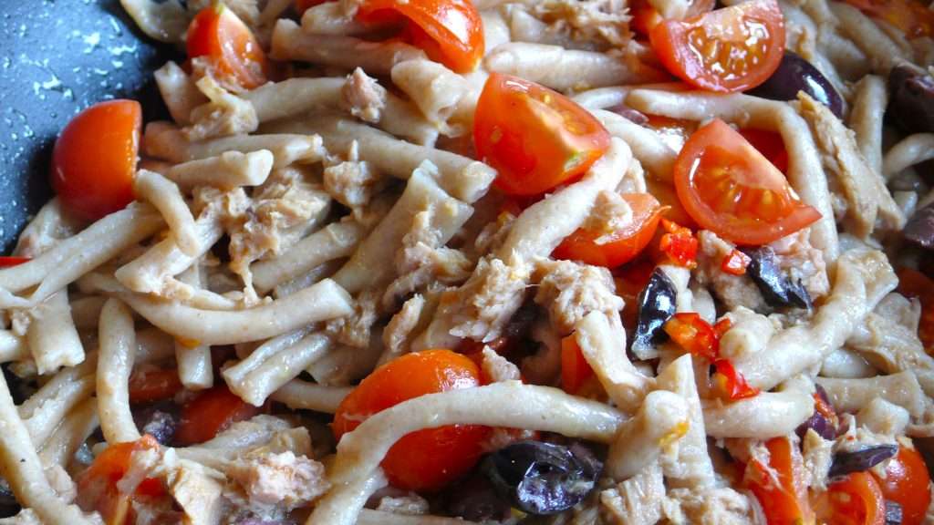 strozzapreti pasta with tuna olives recipe