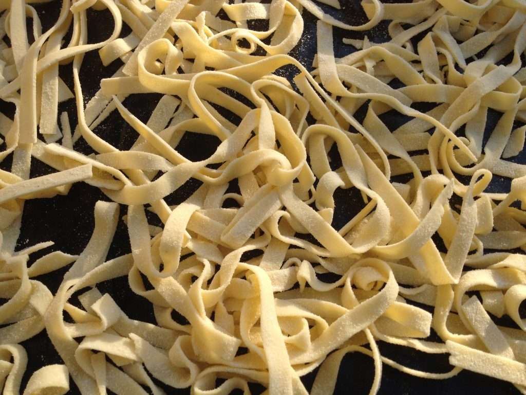 gluten free fresh homemade fettuccine noodles