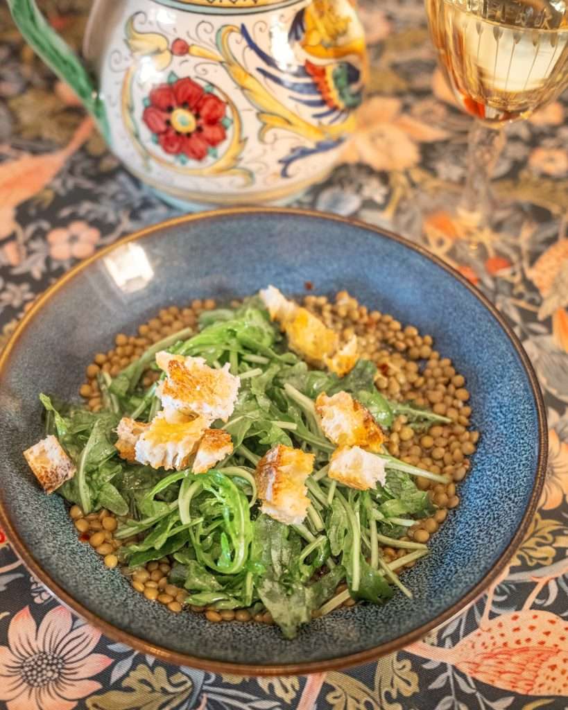 lentil salad with arugula recipe